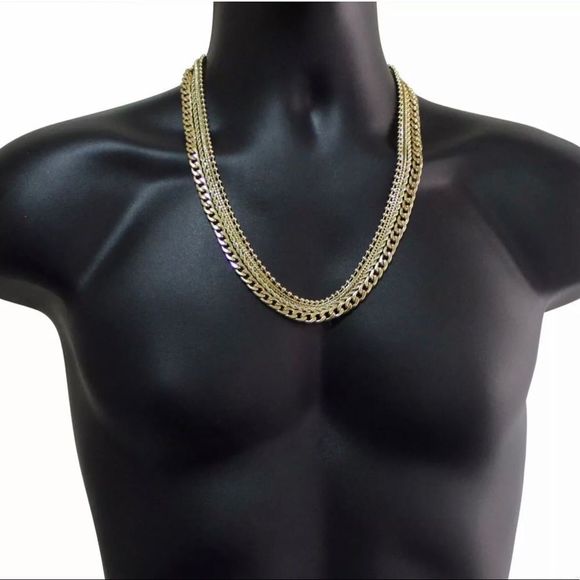 14k Gold 4 Chain Set - Picture 2 of 4